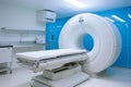 MRI machine in hospital. Generative AI Royalty Free Stock Photo