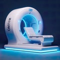 MRI (Magnetic Resonance Imaging) machine, epitomizing the role of cutting-edge medical technology in healthcare.