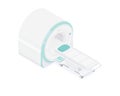 MRI - magnetic resonance imaging scan device in smart hospital medical machine isometric equipment healthcare technology isolated