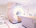 MRI or Magnetic resonance imaging scanner machine in Hospital.