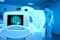 MRI scan of patient`s brain Royalty Free Stock Photo