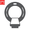 MRI scanner glyph icon Royalty Free Stock Photo