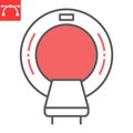 MRI scanner line icon