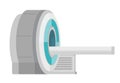 MRI scanner machine vector cartoon illustration.