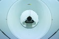 MRI Scanner medical equipments in hospital. Patients screening on CT scanner. Royalty Free Stock Photo