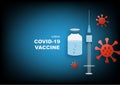 Illustration of mRNA vaccine for coronavirus protection