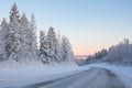 Winter roads. Royalty Free Stock Photo