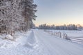 Winter roads. Royalty Free Stock Photo