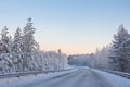 Winter roads. Royalty Free Stock Photo