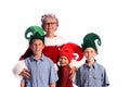 Mrs. Claus and Helpers Royalty Free Stock Photo
