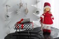 Mrs Santa Claus Presents Sleigh Royalty Free Stock Photo