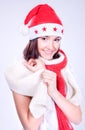 Mrs. Santa coming soon Royalty Free Stock Photo