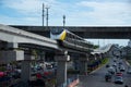 MRT yellow line train during test running
