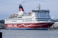 MS Amorella, operated by Viking Line, departing from the port of Helsinki Royalty Free Stock Photo