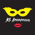 Ms Anonymous - drawing of an unknown woman. Print for poster, cups, t-shirt