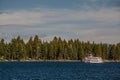 MS Dixie Paddle Boat in Emerald Bay Royalty Free Stock Photo