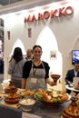 Ms.Lalla Nezha food expert at Morocco trave stand