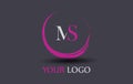 MS M S Letter Logo Design Royalty Free Stock Photo