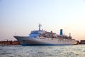 MS Marella Celebration cruise ship in Venetian Grand canal Royalty Free Stock Photo