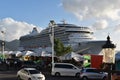 MS Riviera, an Oceania Cruise Ship Docked in Roseau, Dominica