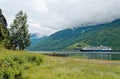 MS Rotterdam Cruise ship in Flam Norway - Travel destination in North of Europe