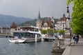 MS Saphir at the ferry terminal in Lucerne