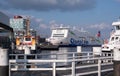 MS Stena Scandinavica, ferry boat docked in the northern German port of Kiel, ready to set sail to Gothenburg, Sweden.