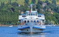 MS Weggis approaching a pier in Lucerne, Switzerland