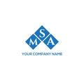 MSA letter logo design on white background. MSA creative initials letter logo concept. MSA letter design.MSA letter logo design on