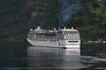 MSC Cruise ship in Flaam Norway