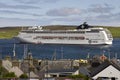 MSC Cruise ship in Scotland, Shetland Island