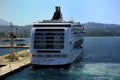 MSC Lirica alongside in the Port of Corfu