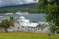 MSC Lirica Cruise ship in Akureyri, Iceland