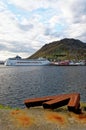 MSC Lirica Cruise ship in Honningsvag port