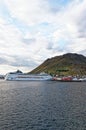 MSC Lirica Cruise ship in Honningsvag port