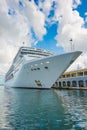 The MSC Opera cruise ship docked at the port of Havana Royalty Free Stock Photo