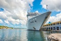 The MSC Opera cruise ship docked at the port of Havana Royalty Free Stock Photo