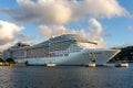 MSC Preziosa in Castries, Saint Lucia Royalty Free Stock Photo