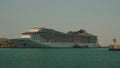 MSC SPLENDIDA CRUISE SHIP - PIRAEUS Royalty Free Stock Photo