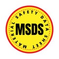 MSDS material safety data sheets symbol Royalty Free Stock Photo