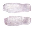 Mset of kunzite spodumene gem stones cutout