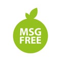 MSG free label icon symbol