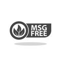 MSG free sign icon with shadow Royalty Free Stock Photo