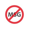 Msg free warning sign icon