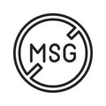 Msg icon vector image.