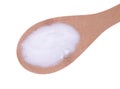 MSM pure powder in wooden spoon Royalty Free Stock Photo