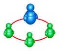 Msn group poeple icon 2 Royalty Free Stock Photo