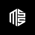 MSS logo MSS icon MSS monogram MSS letter minimalist Circle flat Unique modern abstract logo design Royalty Free Stock Photo