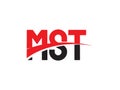 MST Letter Initial Logo Design Vector Illustration