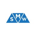 MSW abstract initial logo design on white background. MSW creative initials letter logo concept Royalty Free Stock Photo